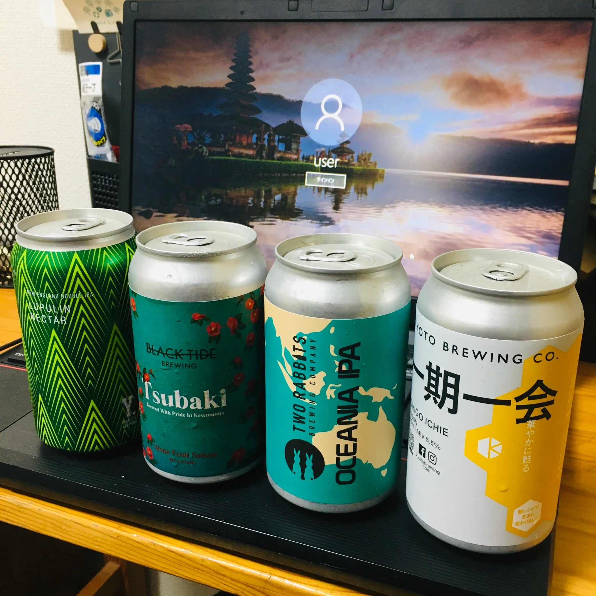 最近、缶ビール増えてきてますね。